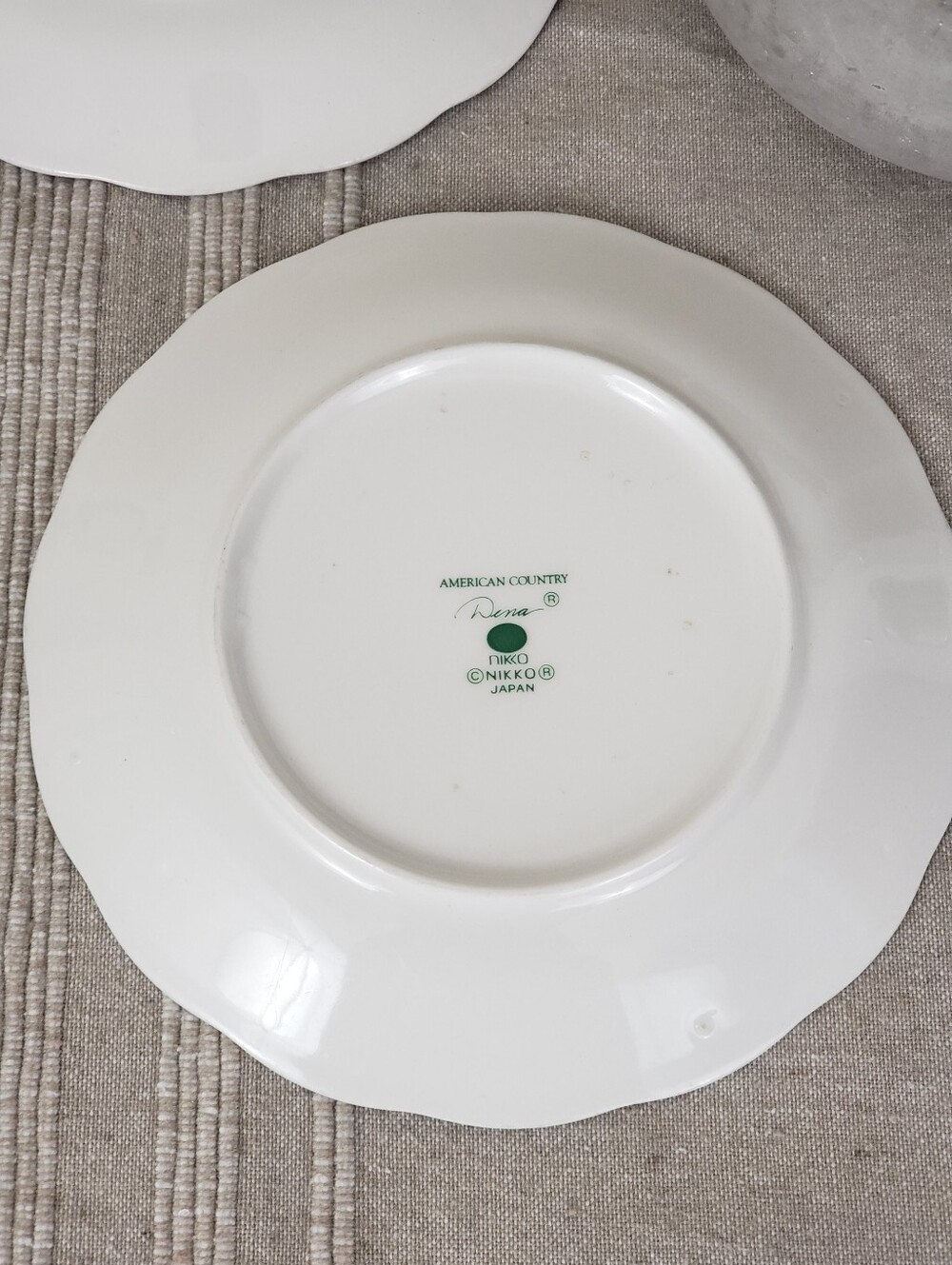 Nikko Forget-Me-Not Vintage Scalloped Bread & Butter Plates - 2 Plates - Picture 6 of 7